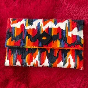 Colorful Patterned crotchet Clutch